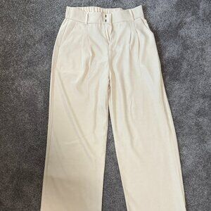 Medium Beige Wid Leg Stretch Pant Business Attire - NWOT